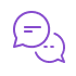 chat bubbles icon illustration